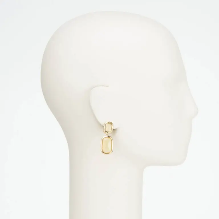 orecchino clip pendente oro giallo