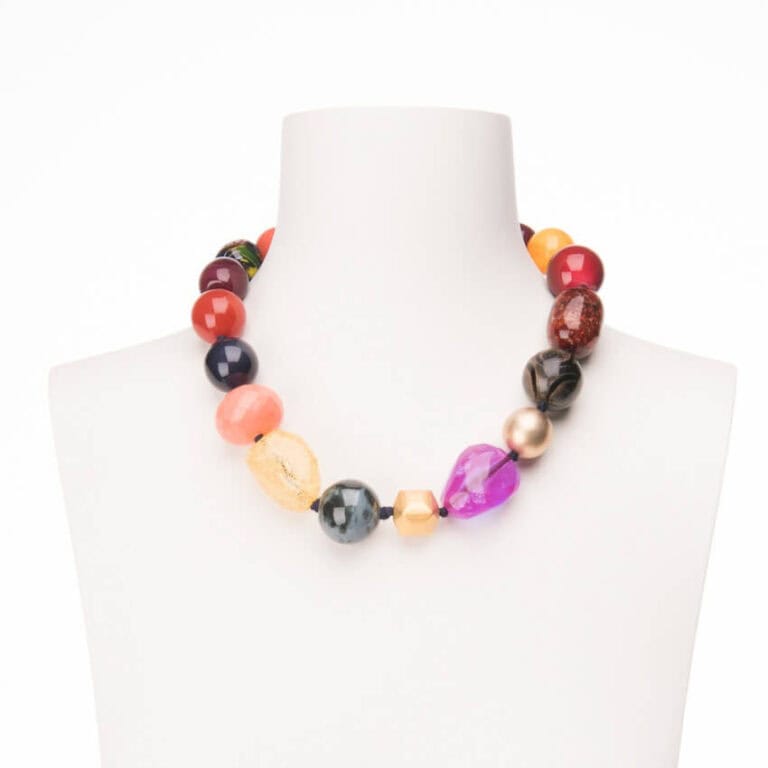 collana girocollo multicolor