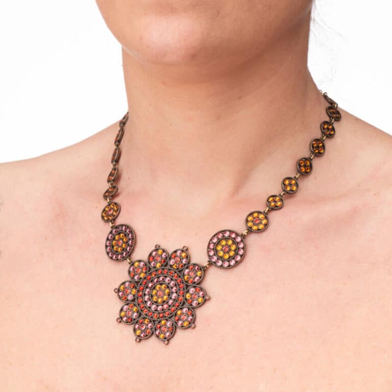 Collana fiore luminoso colori sole 02